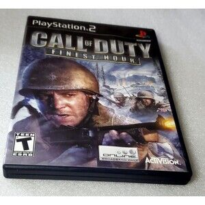 Call of Duty Finest Hour PlayStation 2 PS2 Manual and Disk see photos